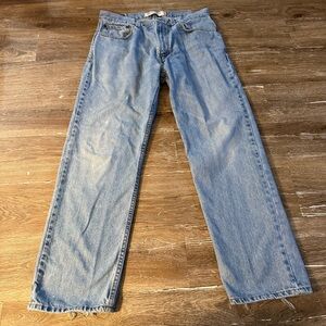 Levi's 505 Classic Blue Straight Men's Jeans 34x30 Regular Fit 100% Cotton